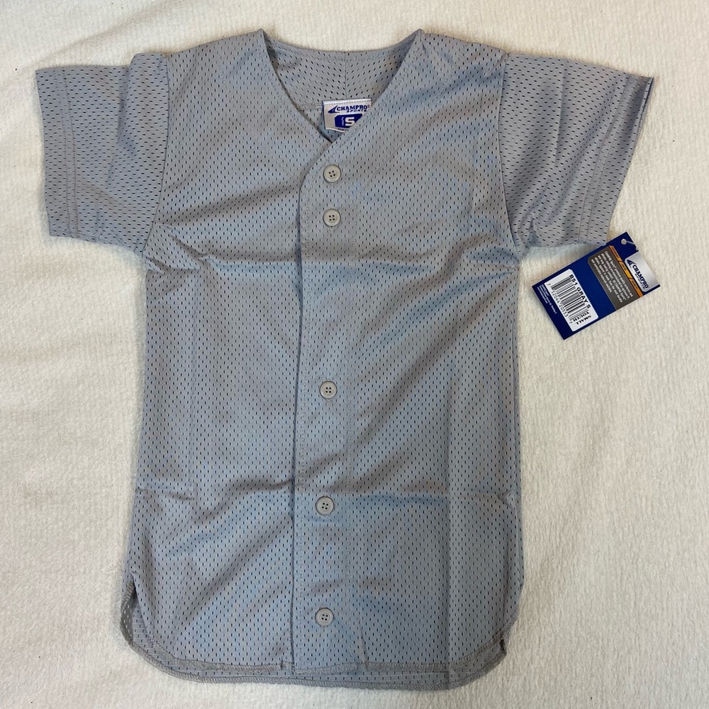 Champro Sports Gray Baseball Jersey Youth Sizes🦚